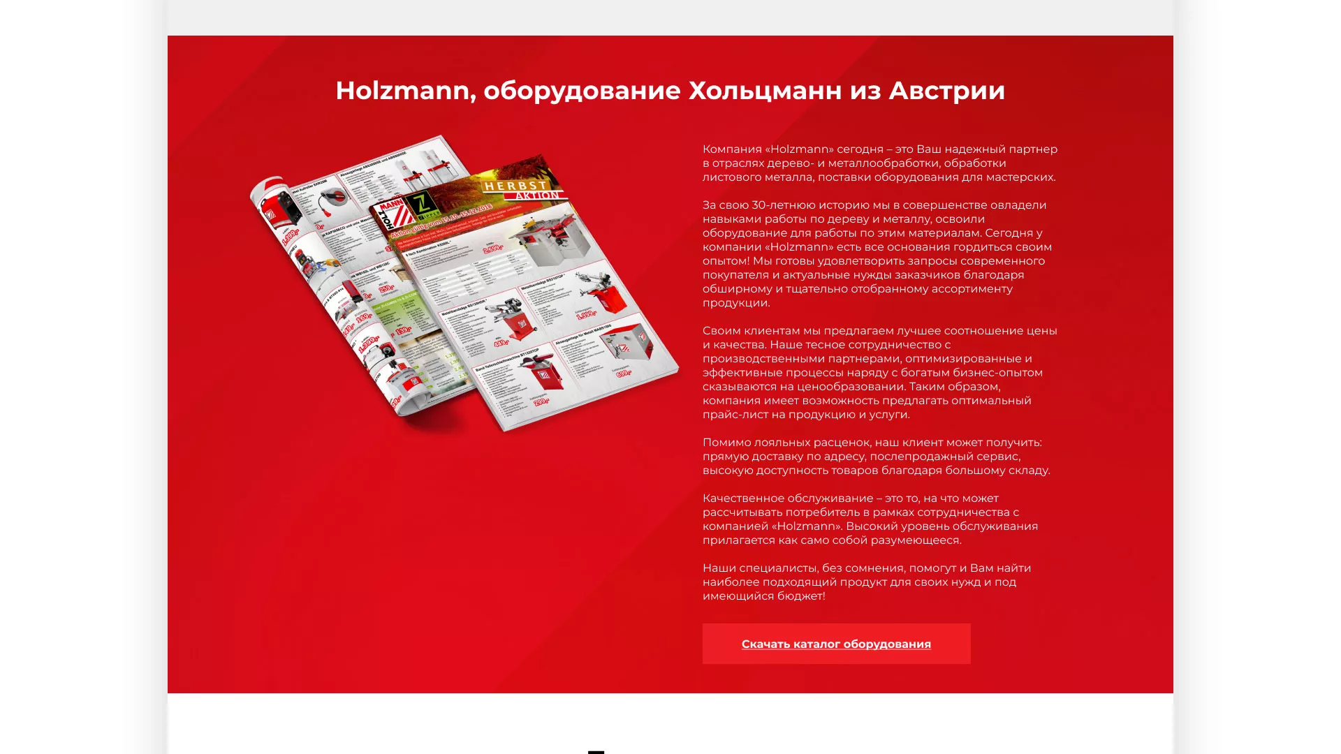 Создание сайта компании «HOLZMANN Maschinen GmbH» в Лыткарино