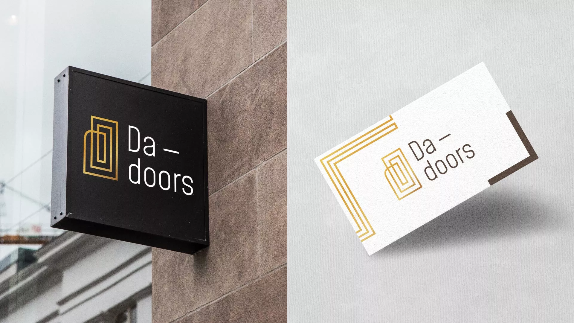 Разработка логотипа для компании «DA-DOORS» в Лыткарино